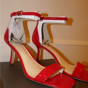Vince Camuto Patent Res Open Toe Heels *BRAND NEW NEVER WORN size 8.5
